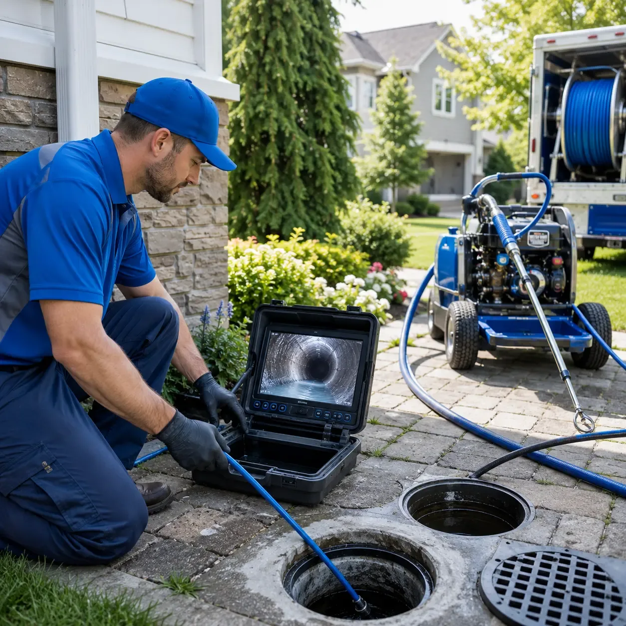 Outdoor drain cleaning professionals serving Acosta, PA